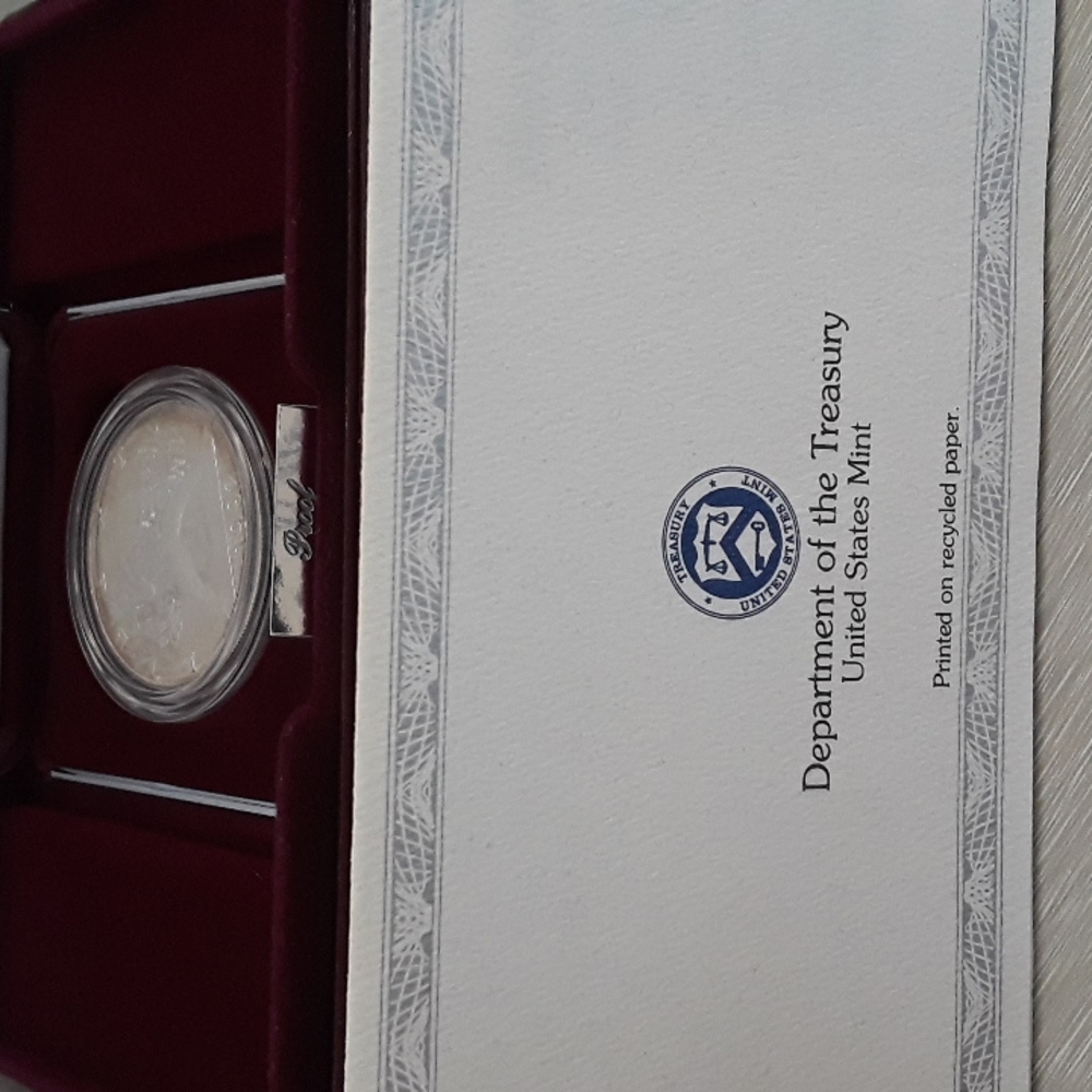1992 U.S. Olympic Coin Silver Dollar Proof - Picture 3 of 6